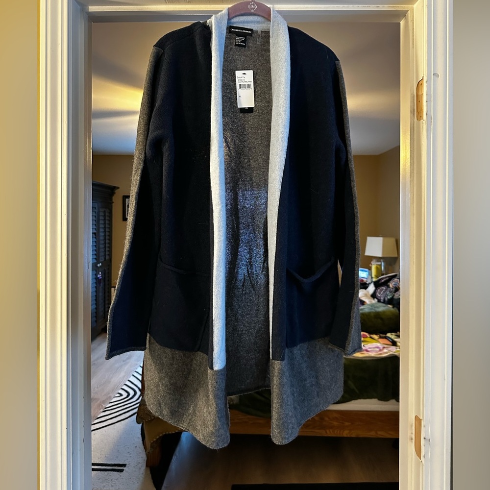 STitch fix. the brand is Cashmere Cashmere open front long sleeve cardigan